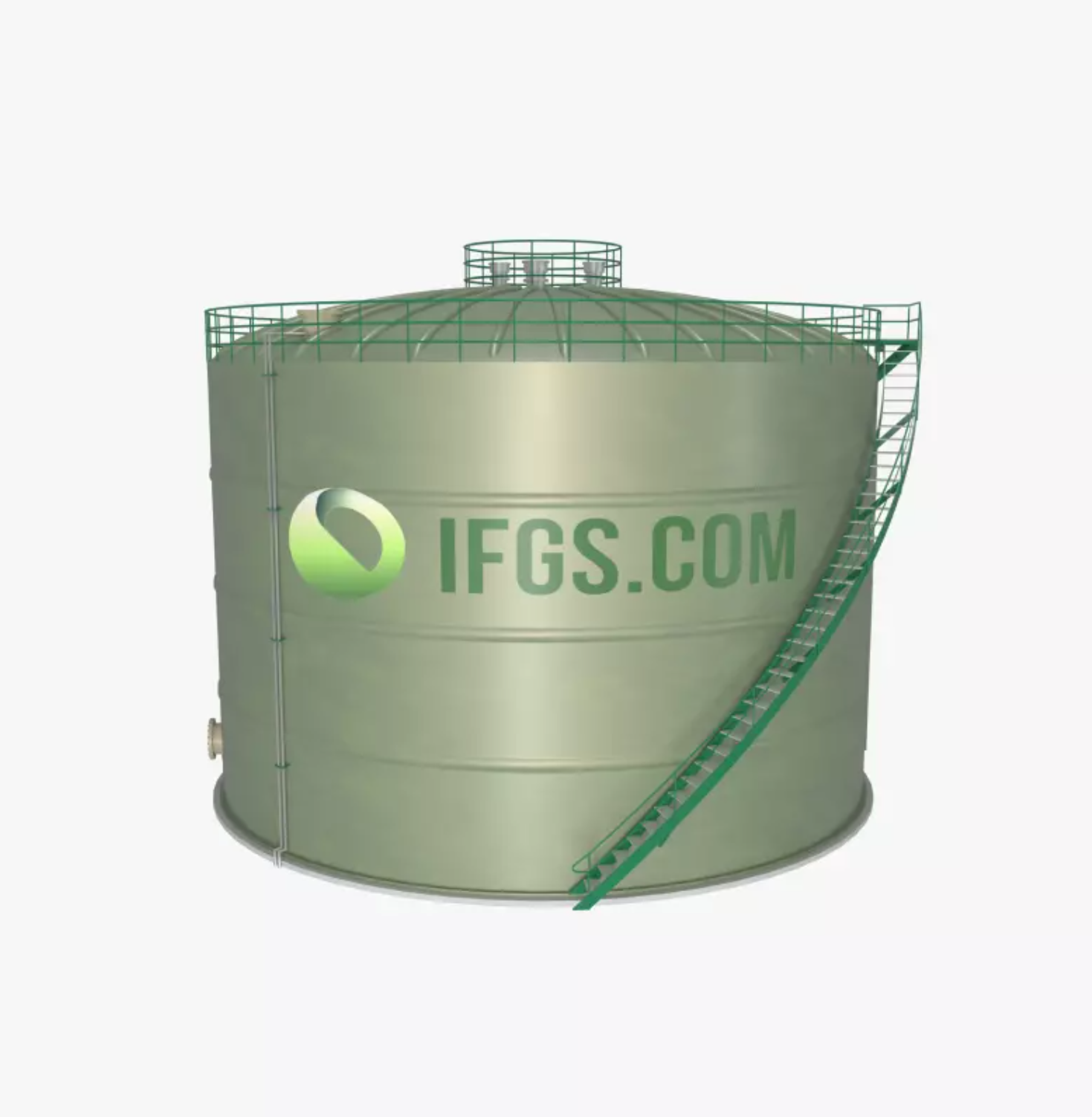 резервуар из стеклопластика большой