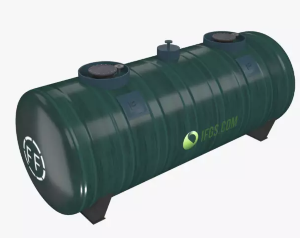 стеклопластиковый резервуар с двойным дном